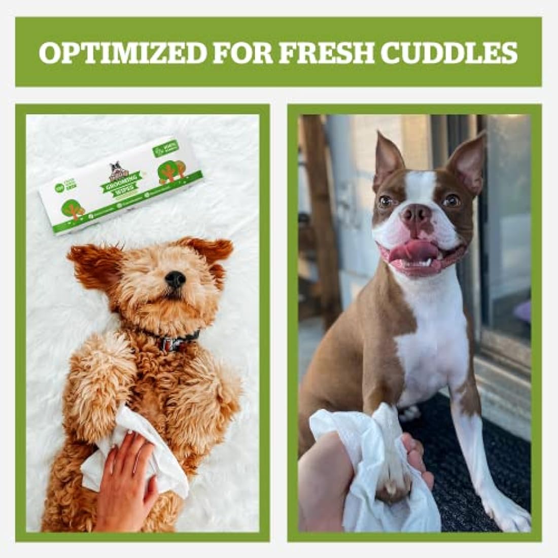 Pogi’s Dog Wipes – Plant-Based Hypoallergenic Grooming Wipes, 400-Count