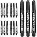 Target Darts Pro Grip Shafts - 5 Sets (15 Total) - Aqua Medium 48mm