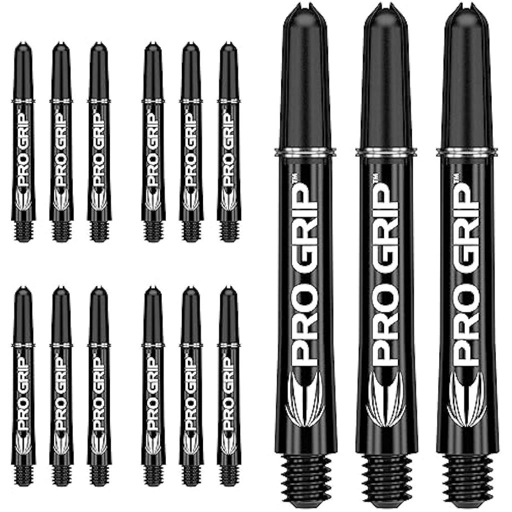 Target Darts Pro Grip Shafts - 15 Pack Medium Aqua Nylon Dart Shafts