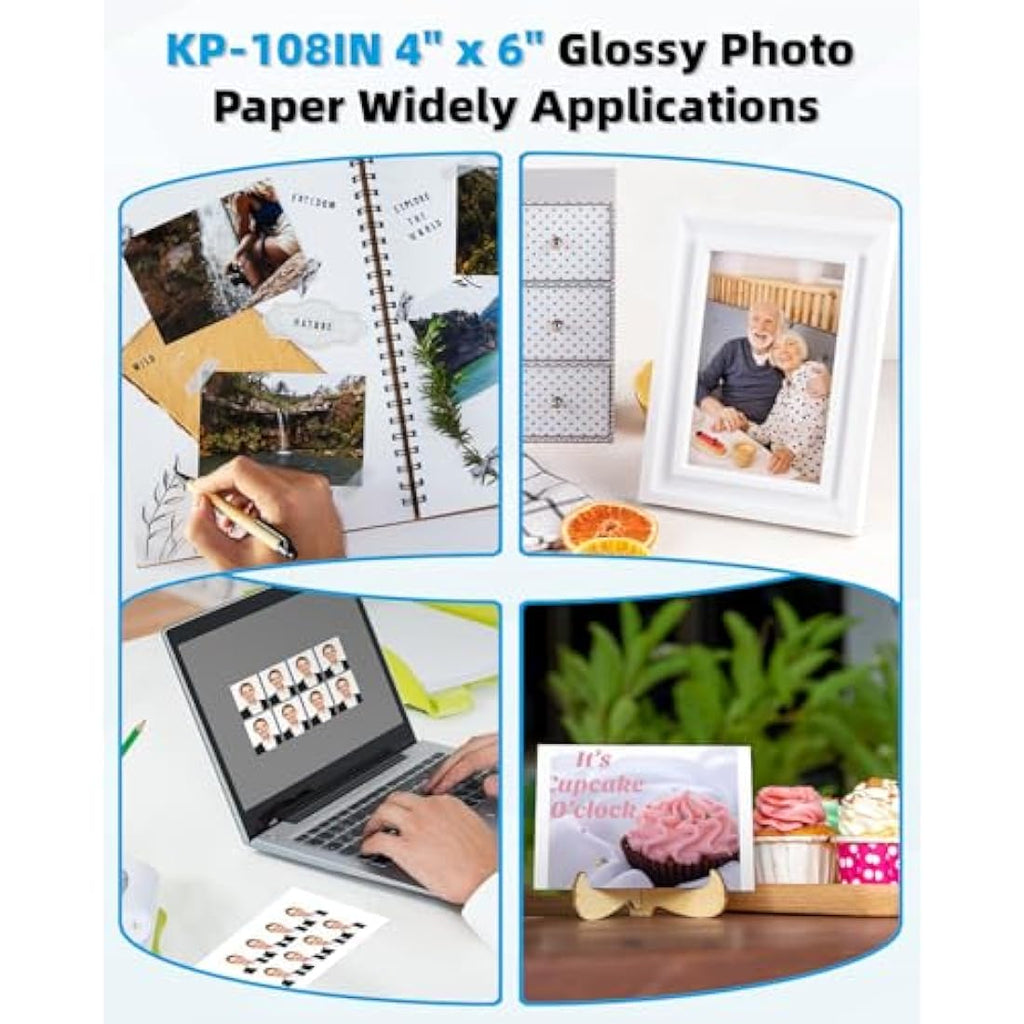 Airmall KP-108IN Ink and Photo Paper Set for Canon Selphy CP1500 CP1300