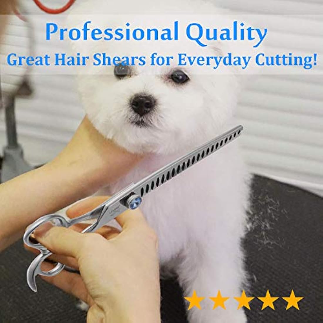 JASON 8" Dog Grooming Chunker Shears | 26 Teeth Japanese Steel Scissors