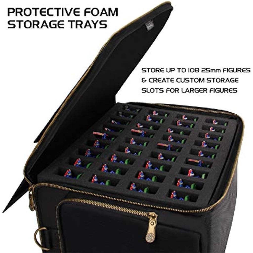 ENHANCE Miniature Figure Storage Case - 108 Slot Foam & Pick and Pluck