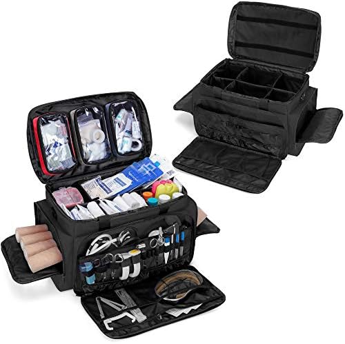 Jolof Store First Aid Bag – Professional EMT Trauma Bag with Dividers