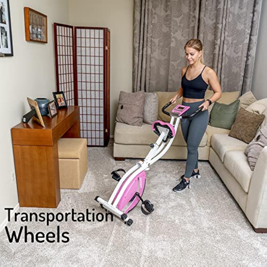 Jolof Store Foldable Exercise Bike | 16-Level Magnetic Resistance