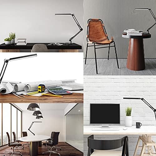 SKYLEO LED Desk Lamp – Swing Arm Clamp Light with 3 Modes & Base