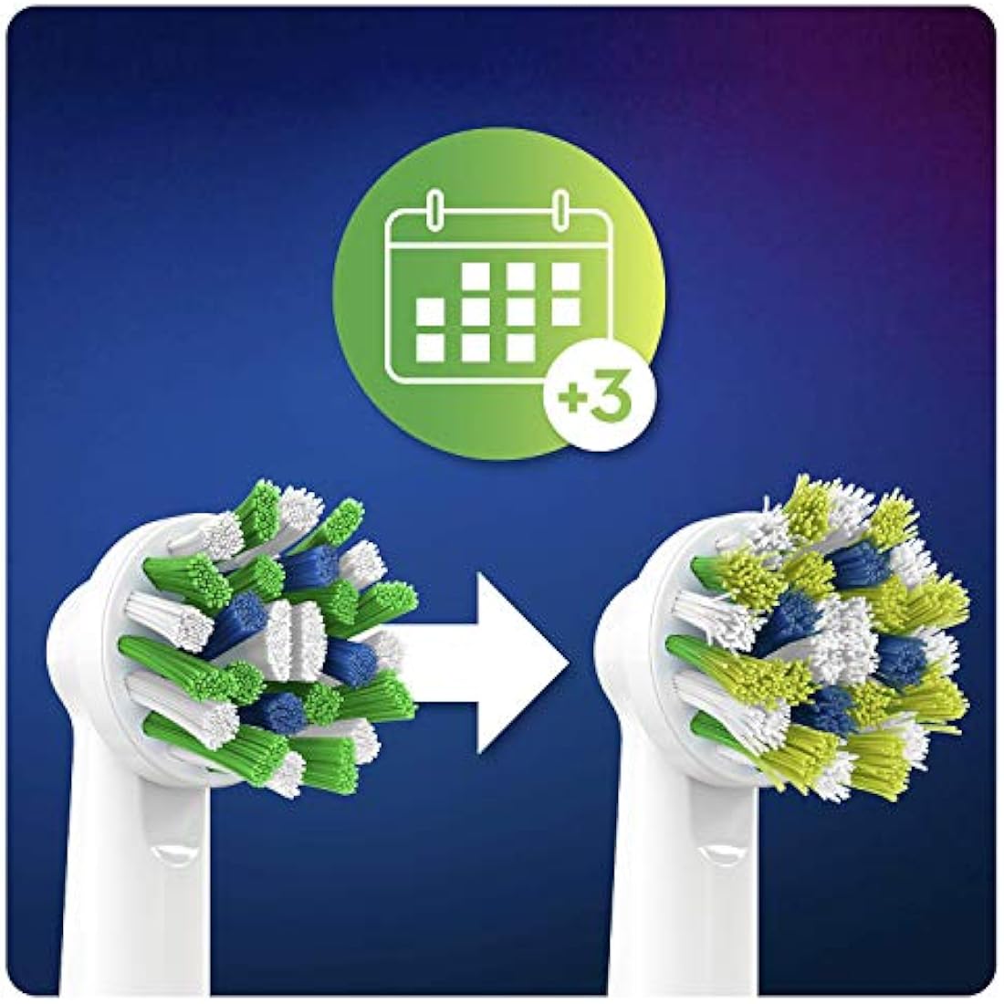 Oral-B CrossAction Replacement Toothbrush Heads with CleanMaximiser - 5 Pack