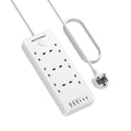 6-Way Surge Protection Extension Lead with 6 USB Slots – 2M