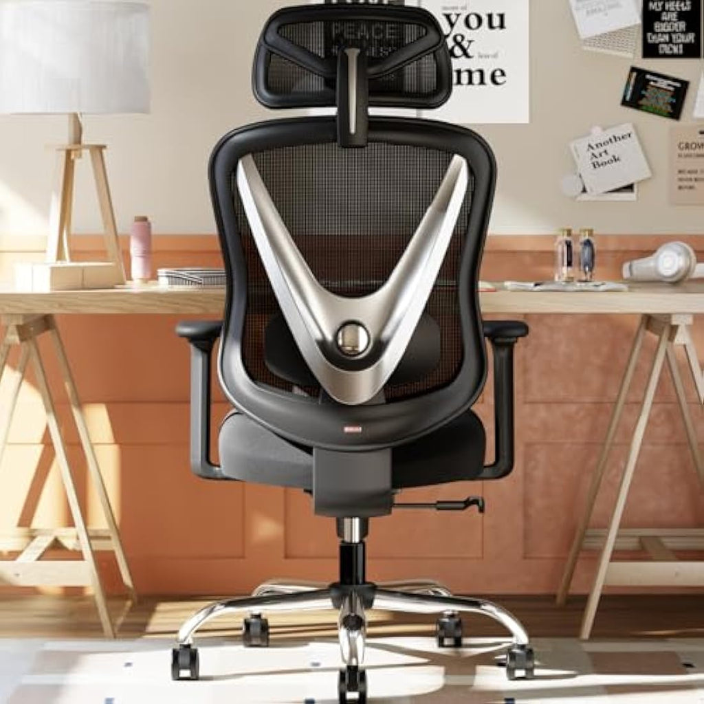 HOLLUDLE Ergonomic Office Chair – 3D Lumbar Support Mesh Desk Chair