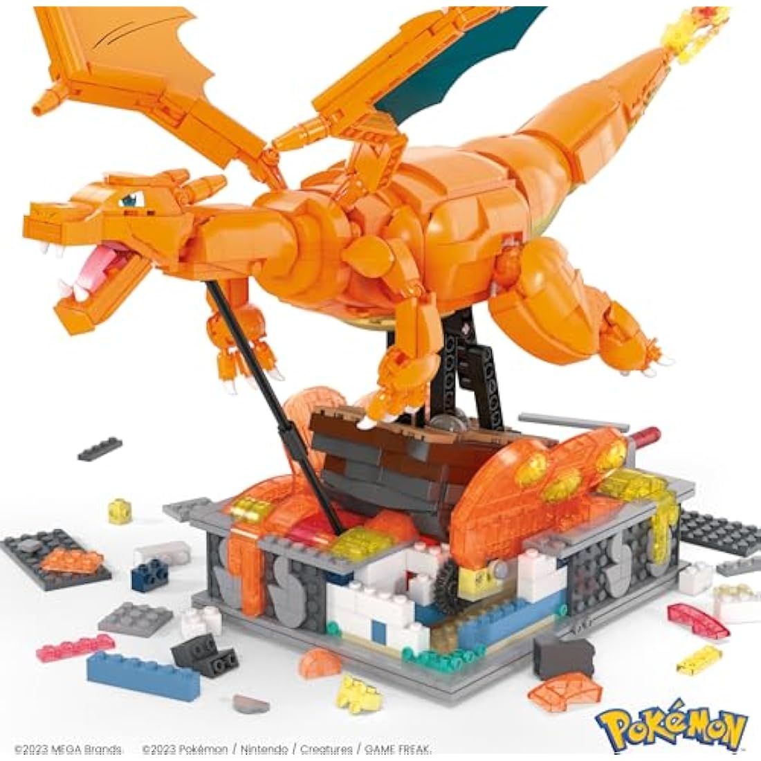 MEGA Pokémon Motion Charizard Building Set – 1664 Piece Collectible Model