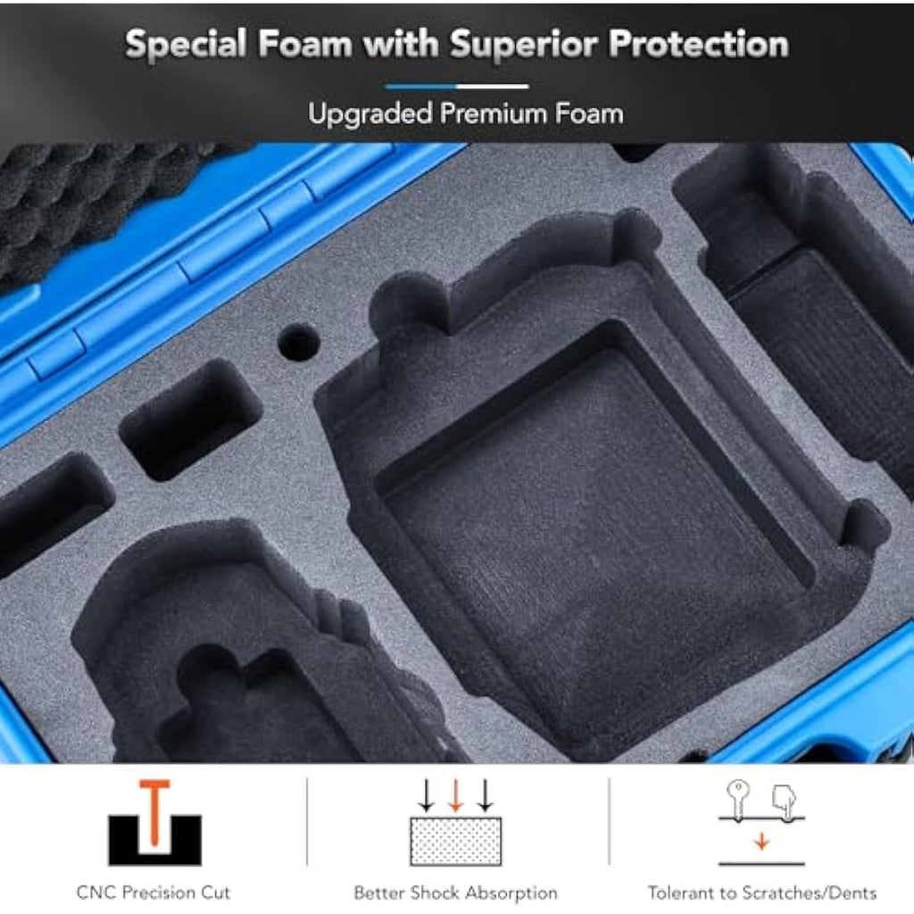 Lykus Titan MM410 Waterproof Hard Case for DJI Mini 4 Pro – Blue