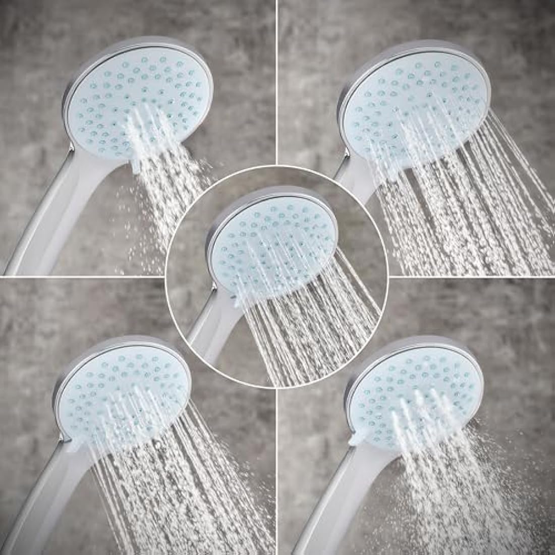Mira Showers Moto 5 Spray Shower Head – 110mm Chrome Bathroom Fixture
