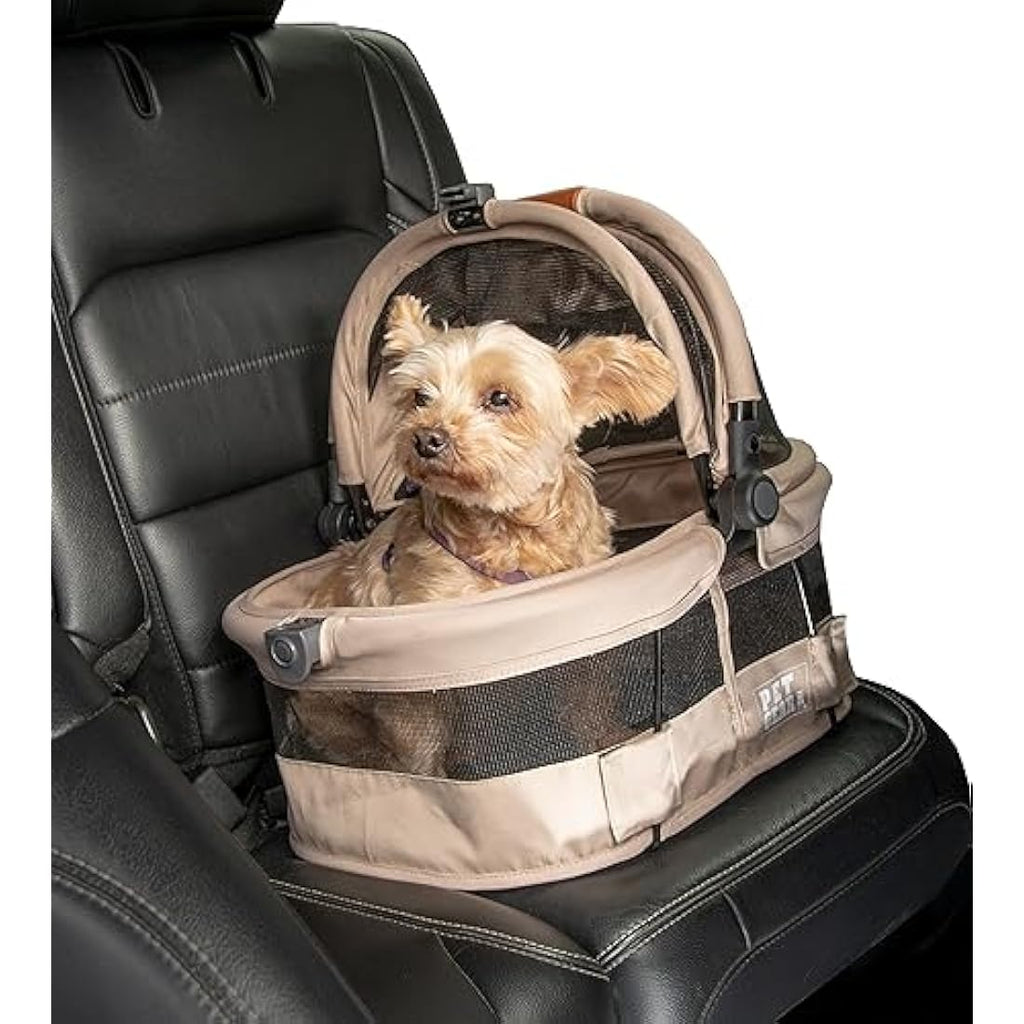 Pet Gear View 360 Ultra Lite Pet Carrier & Car Seat - Sand, 15"
