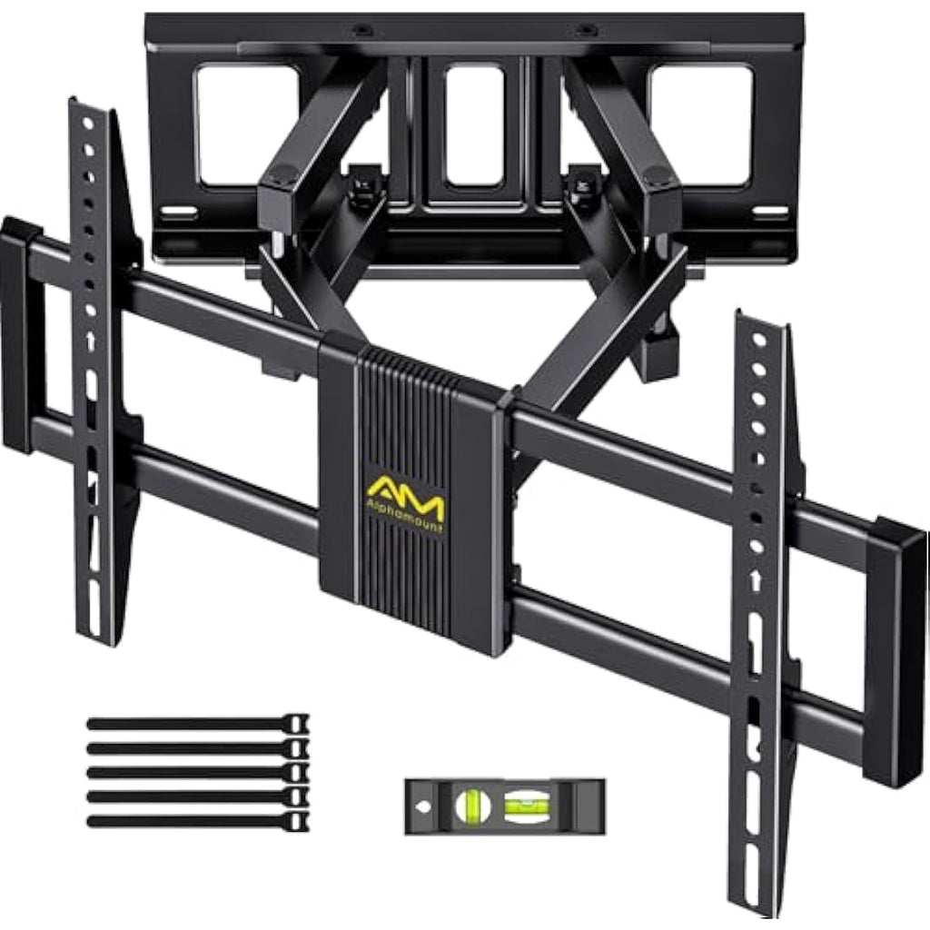 Alphamount Full Motion TV Wall Bracket for 37-75 Inch LED OLED TVs