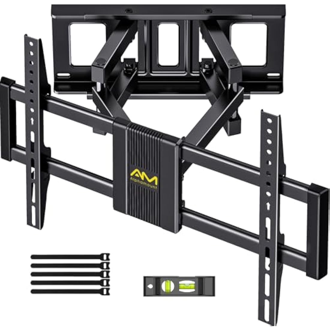 Alphamount Full Motion TV Wall Bracket for 37-75 Inch LED OLED TVs