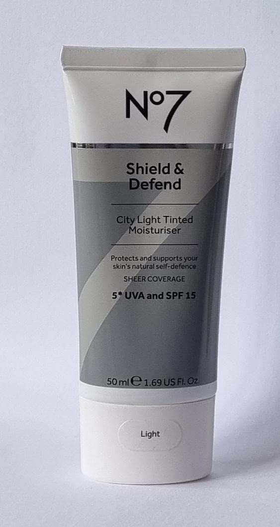 No7 Shield & Defend City Light Tinted Moisturiser - SPF 15 - Light, 50ml