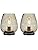 TRIROCKS Set of 2 Battery Operated Table Lamps – Metal Cage Lanterns