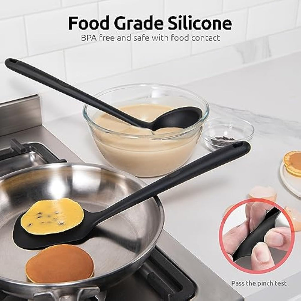 U-Taste 5-Piece Silicone Kitchen Utensil Set | 315℃ Heat Resistant - Black