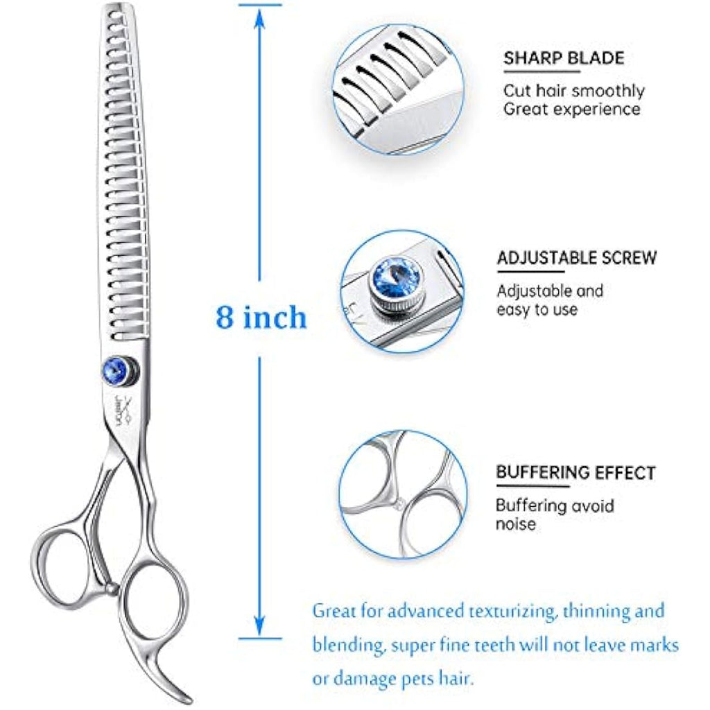 JASON 8" Dog Grooming Chunker Shears | 26 Teeth Japanese Steel Scissors