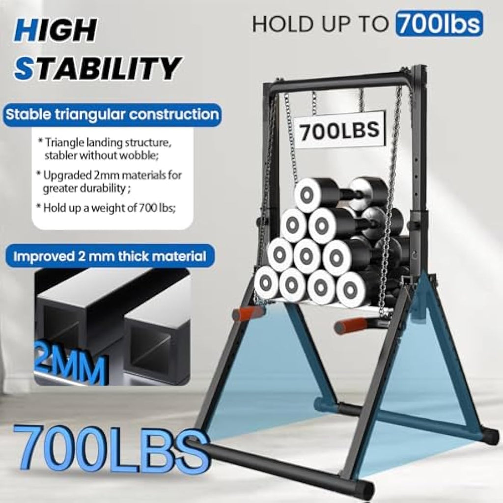 DOBESTS Foldable Power Tower Pull Up Station - 700 LBS Home Gym Equipment
