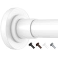 Yeabett Tension Curtain Rod | 48-155cm No-Drill Telescopic Pole, White