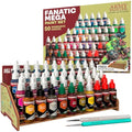 The Army Painter Warpaints Fanatic Mega Set – 50 Acrylic Paints & Brushes