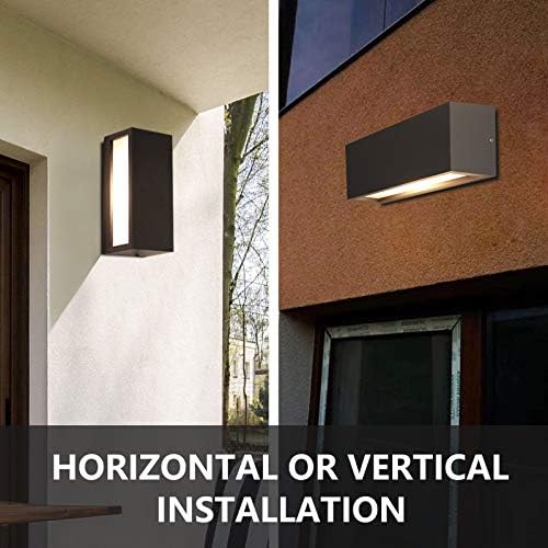 HLFVLITE Outdoor Wall Light – Waterproof Aluminum Exterior Sconce