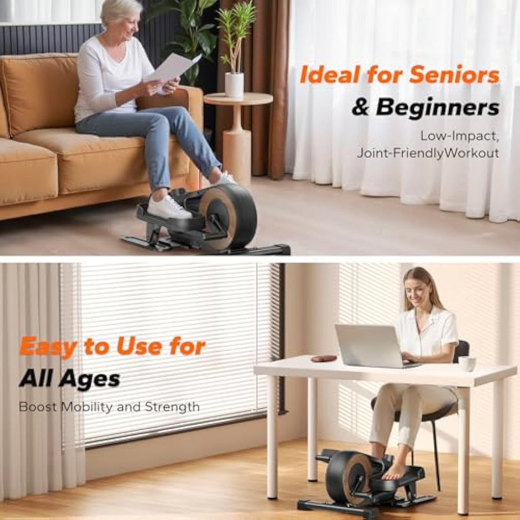 MERACH Under Desk Elliptical - Electric Seated Pedal Exerciser for Seniors
