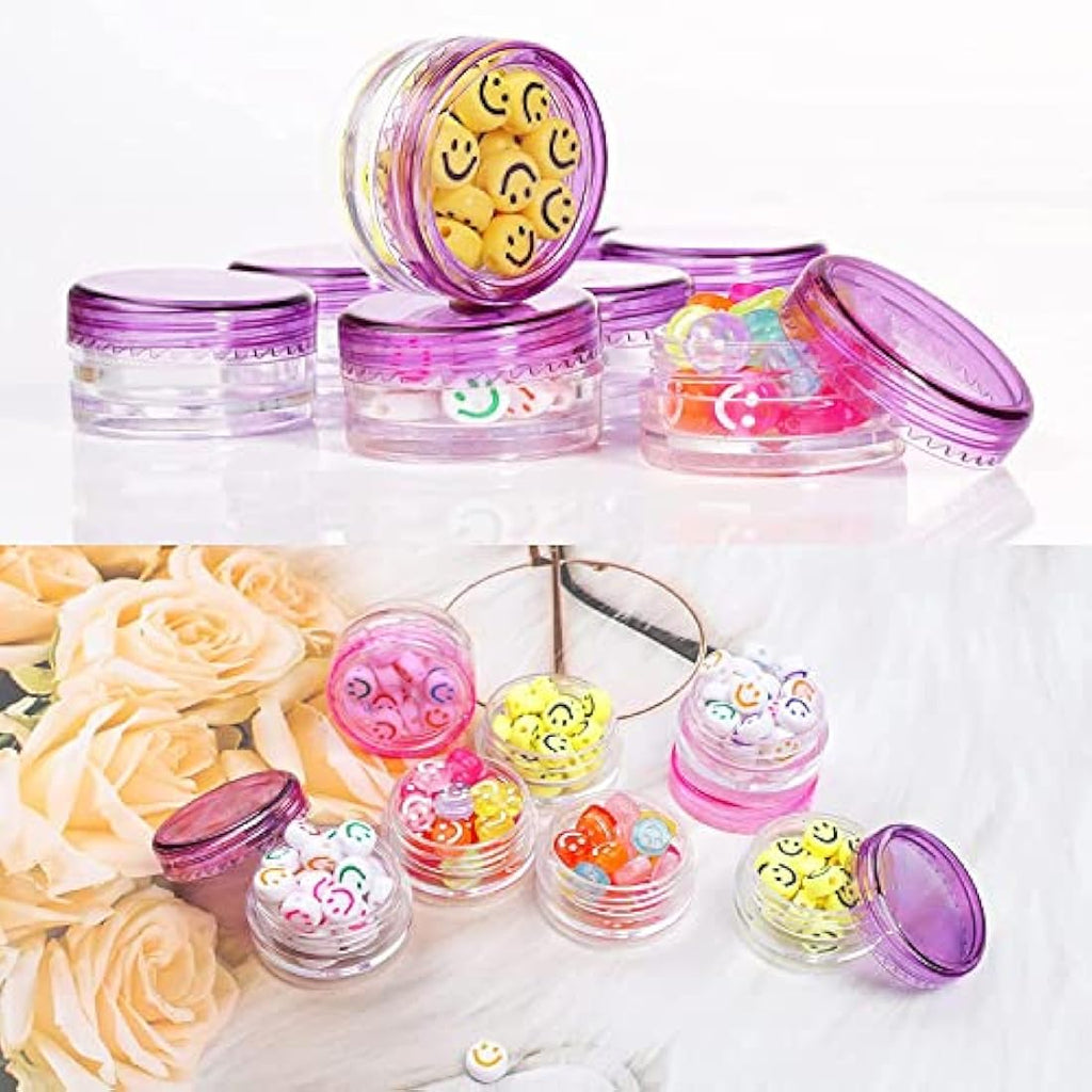 Jolof Store 100PCS Clear Cosmetic Sample Jars | 3g BPA Free Travel Pots