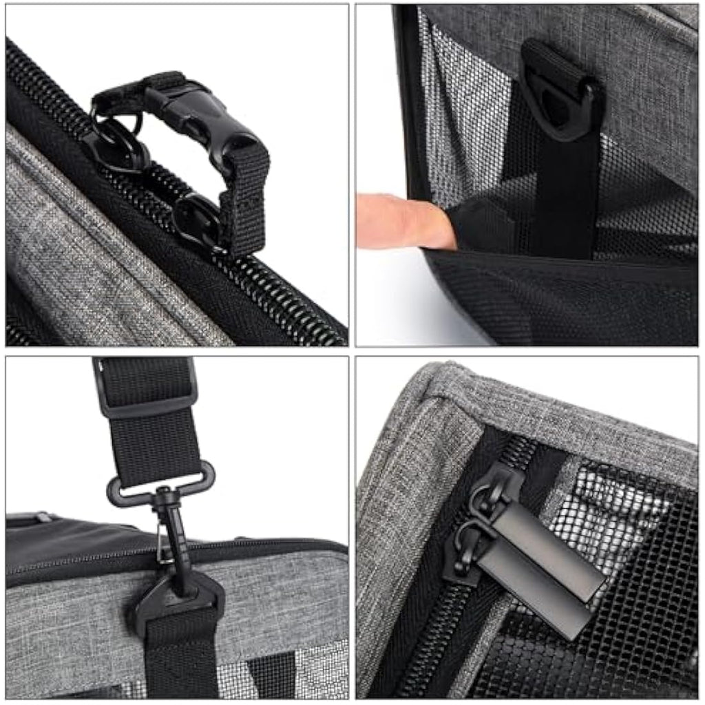 Wakytu Soft-Sided Pet Carrier Bag – Foldable Travel Bag for Cats and Dogs