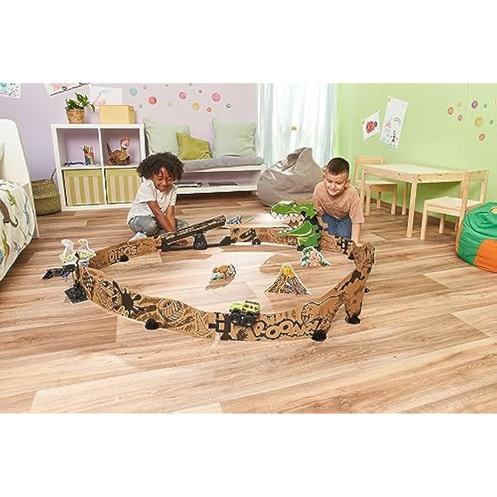 VTech Car-Board Racers Off-Roader & Track – Dinosaur Cardboard Playset