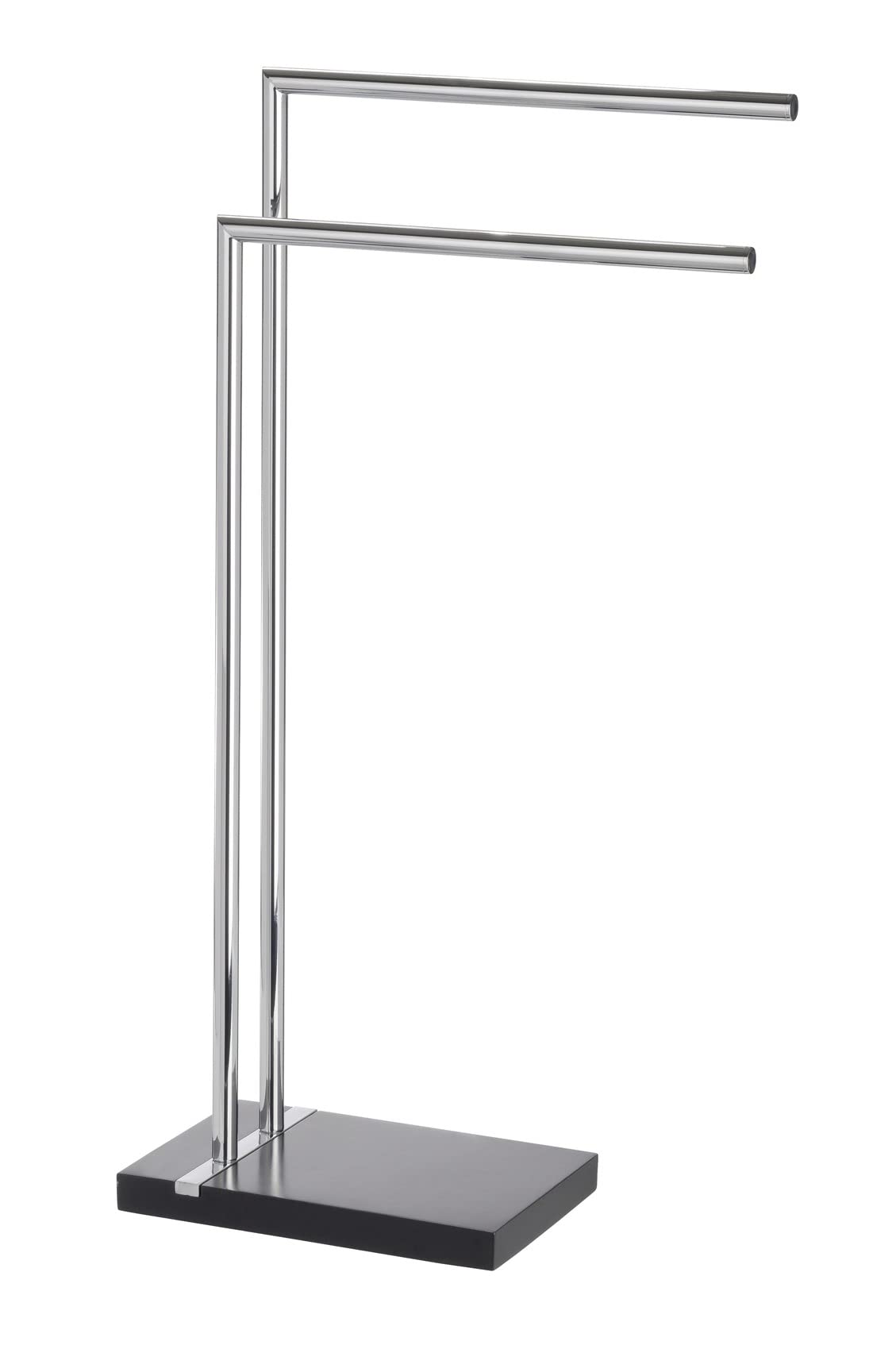Wenko Noble Towel and Clothes Stand – Black Polyresin & Chrome