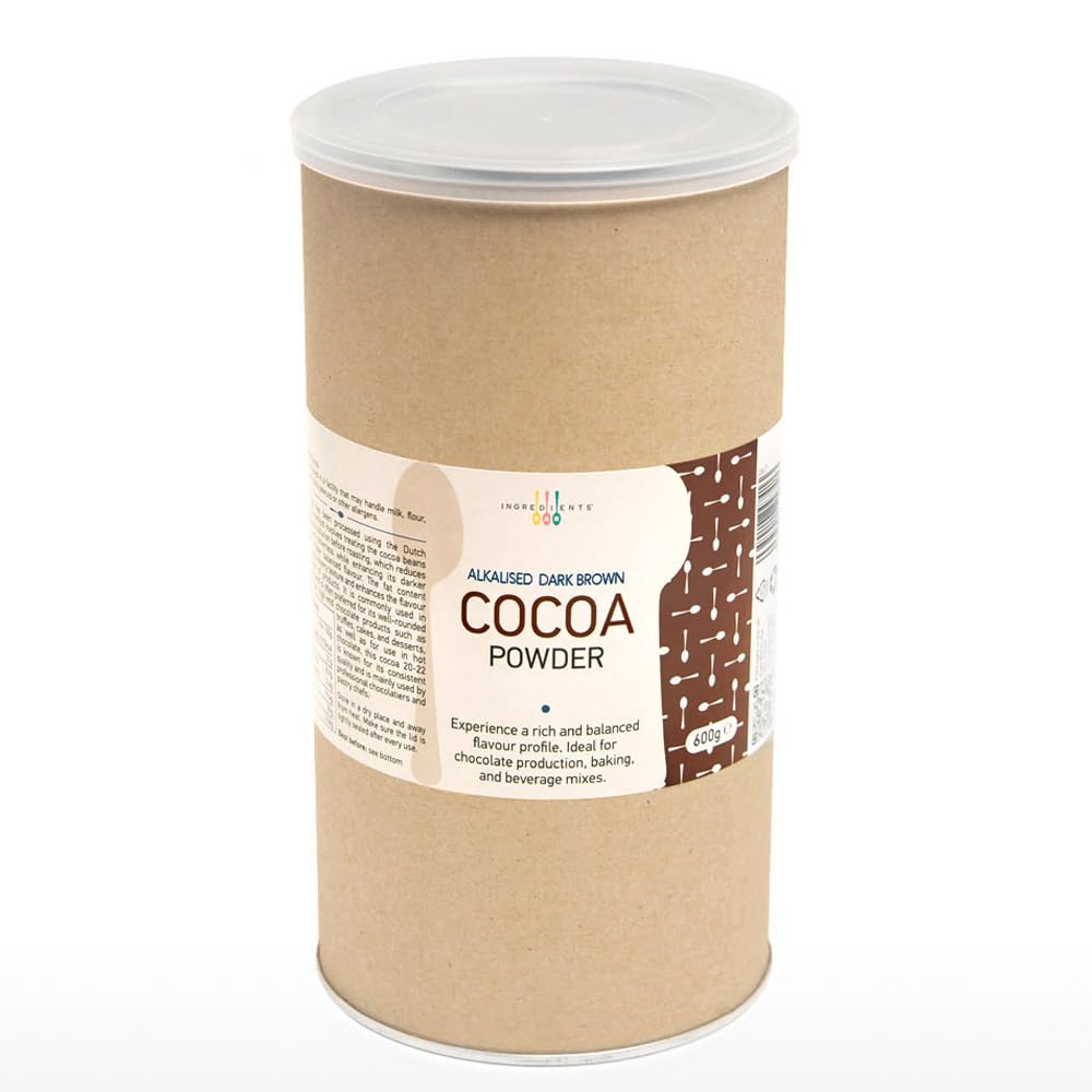 Dark Cocoa Powder – 600g Alkalised Dutch-Processed Cocoa