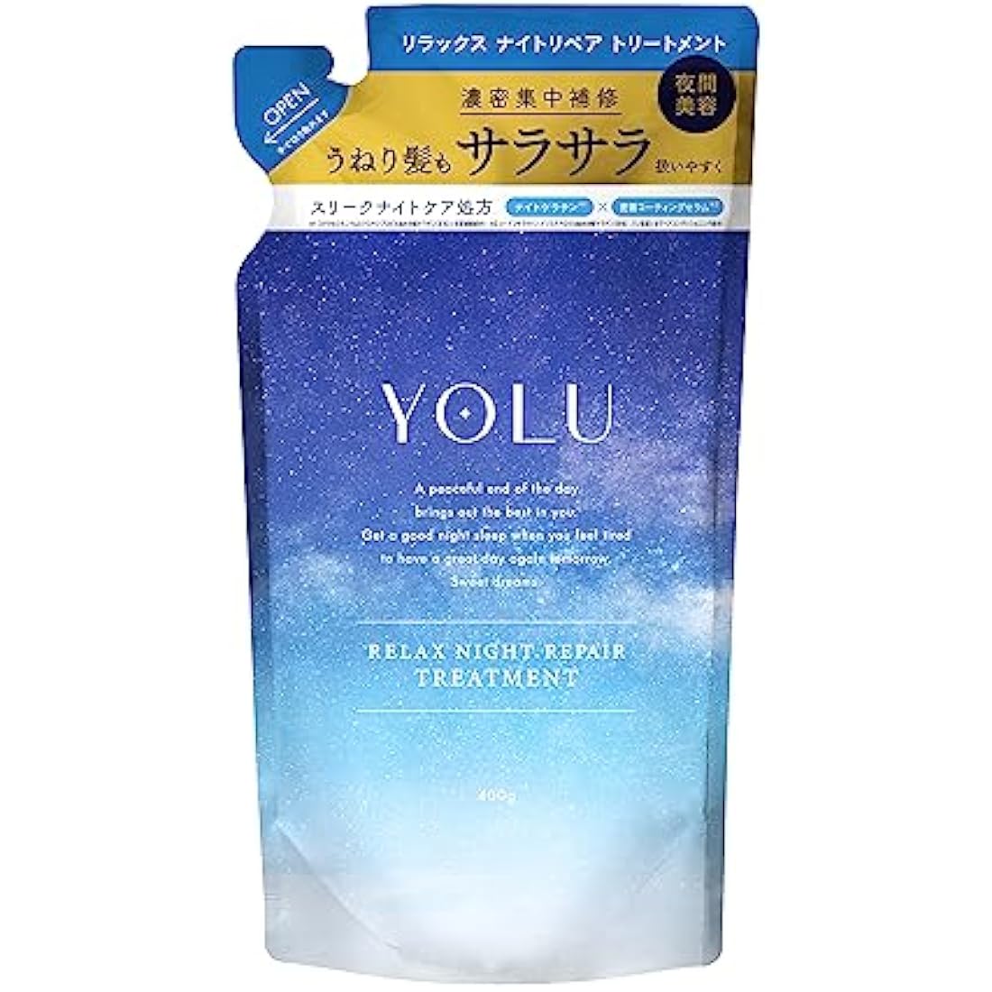 YOLU Relax Night Repair Hair Treatment Refill - Beauty Care 400ml