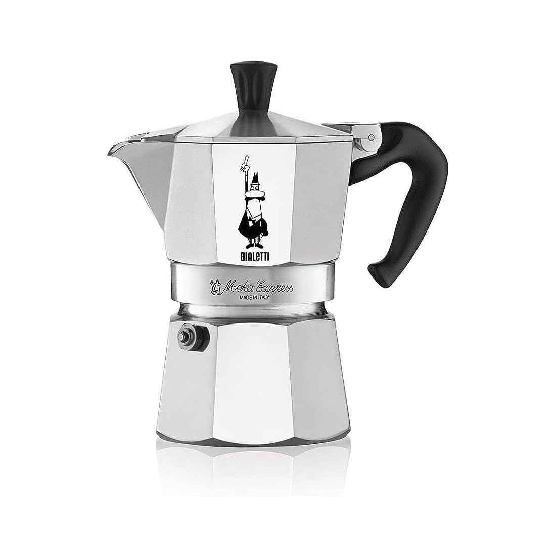 Bialetti Moka Express Stovetop Coffee Maker – 4 Cup Aluminium Pot