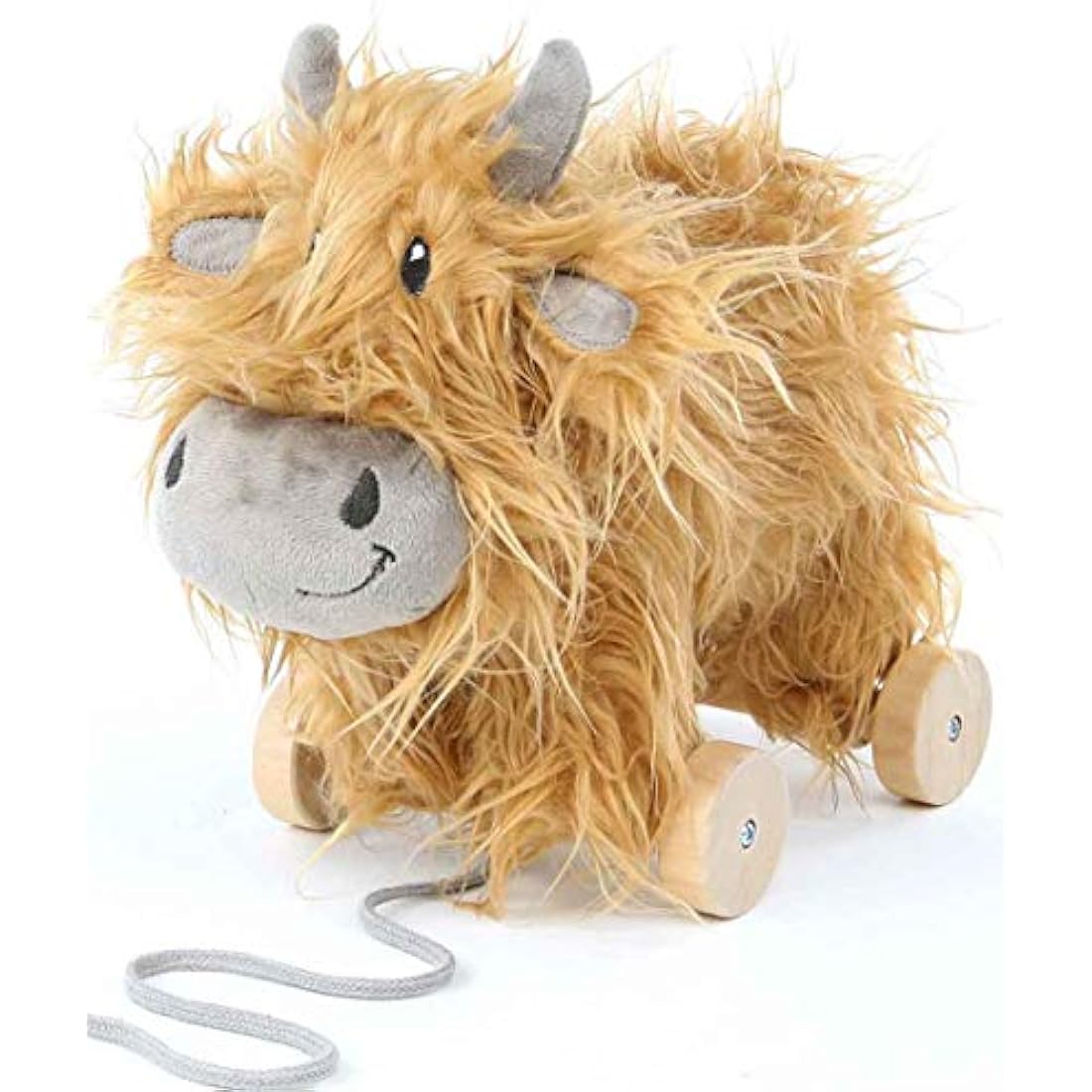 Little Bird Told Me Hubert Highland Cow 2-in-1 Pull Along Toy