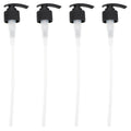 ULTECHNOVO 28mm Black Plastic Lotion Pump Heads - 4 Pack Replacement