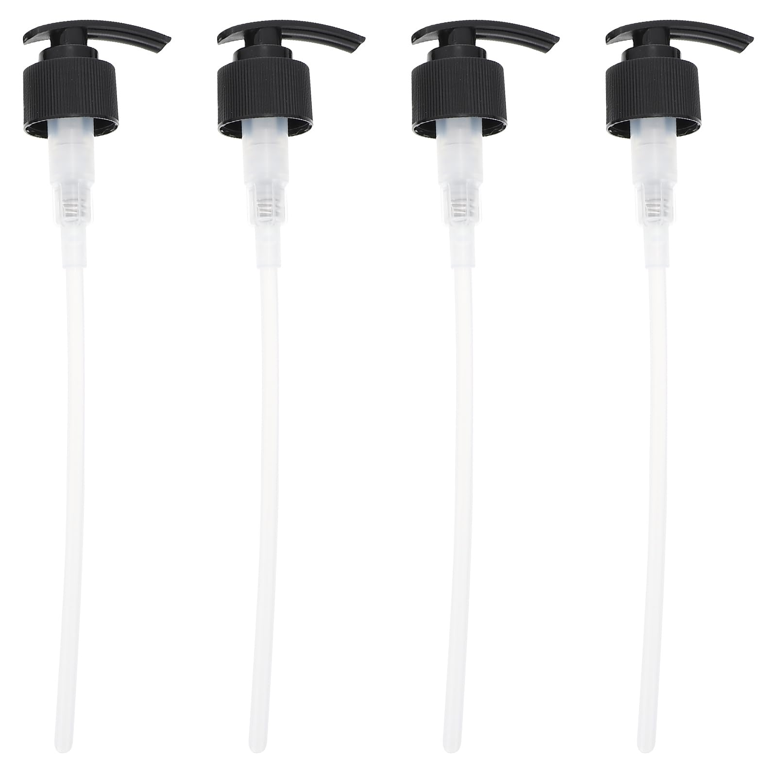 ULTECHNOVO 28mm Black Plastic Lotion Pump Heads - 4 Pack Replacement