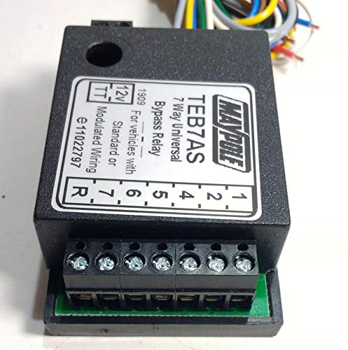 Maypole 12V 7 Way Bypass Relay with Audible Buzzer for Trailer Towing