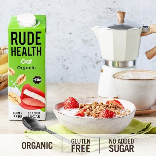 Rude Health Organic Oat Milk – Gluten Free & Dairy Free (6 x 1L)