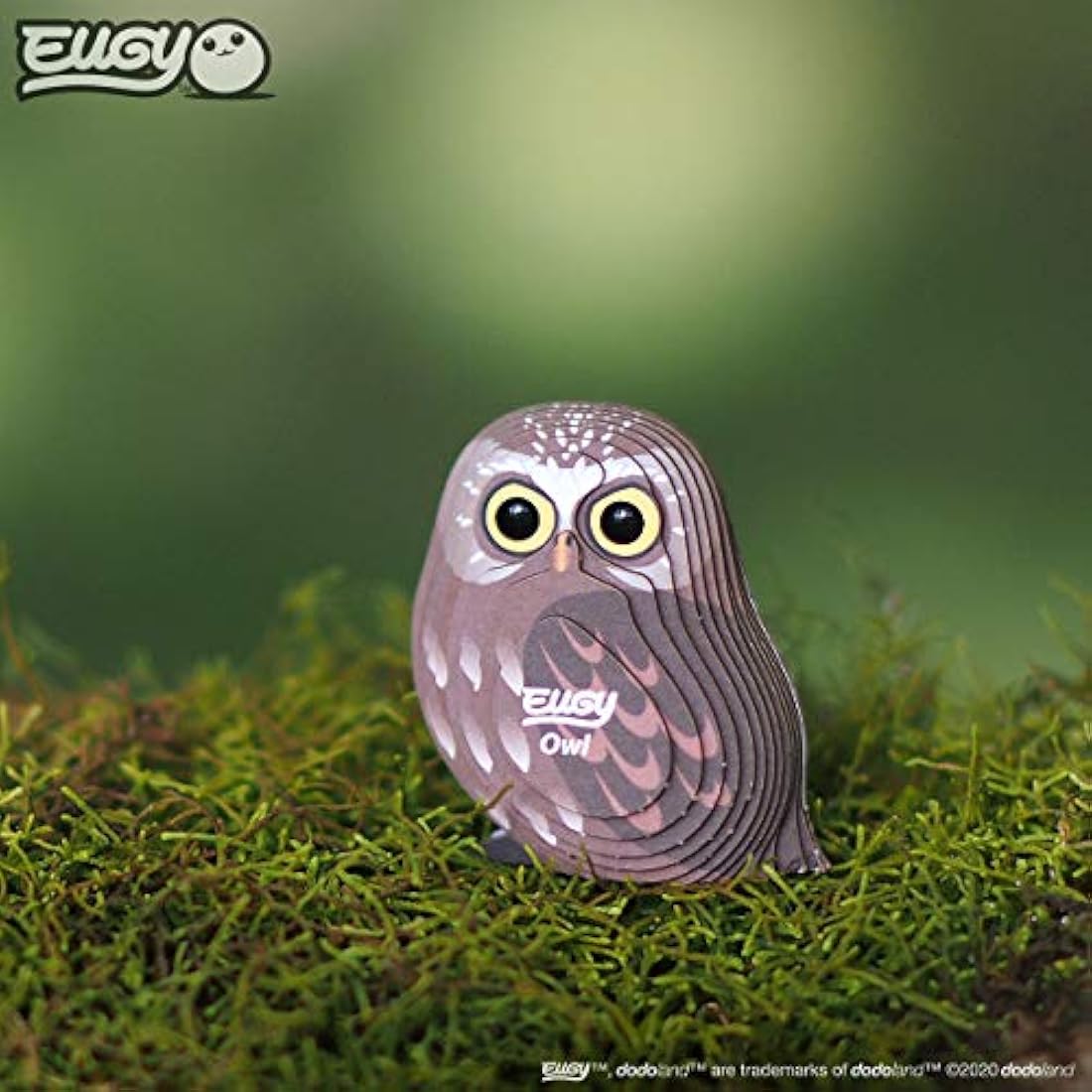 EUGY Owl 3D Paper Puzzle – Eco-Friendly Cardboard DIY Animal Figure
