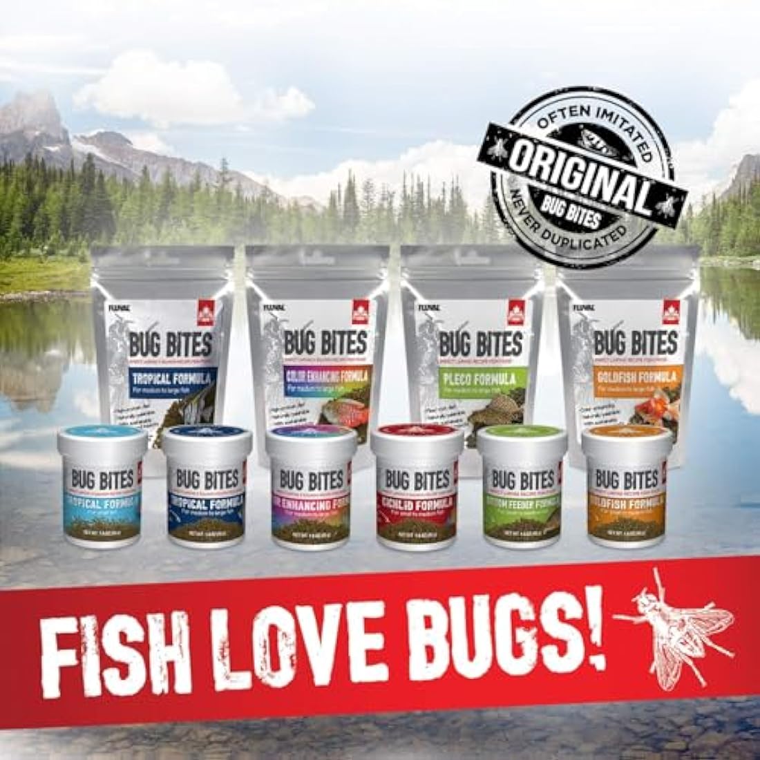 Fluval Bug Bites Colour Enhancing Fish Food | Insect Larvae – 125 g