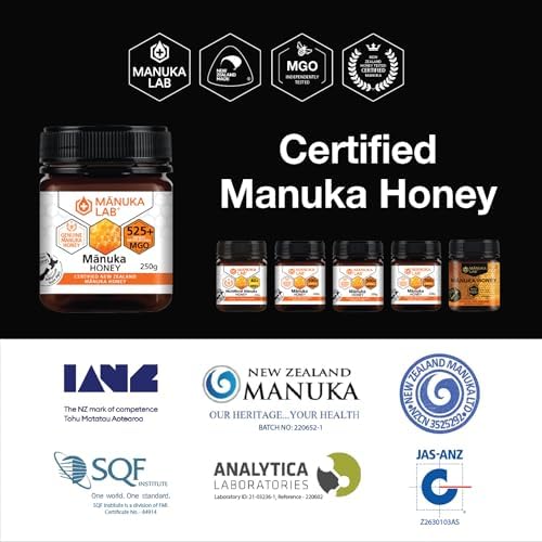 Manuka Lab MGO 525+ Manuka Honey – 500g New Zealand Raw Honey