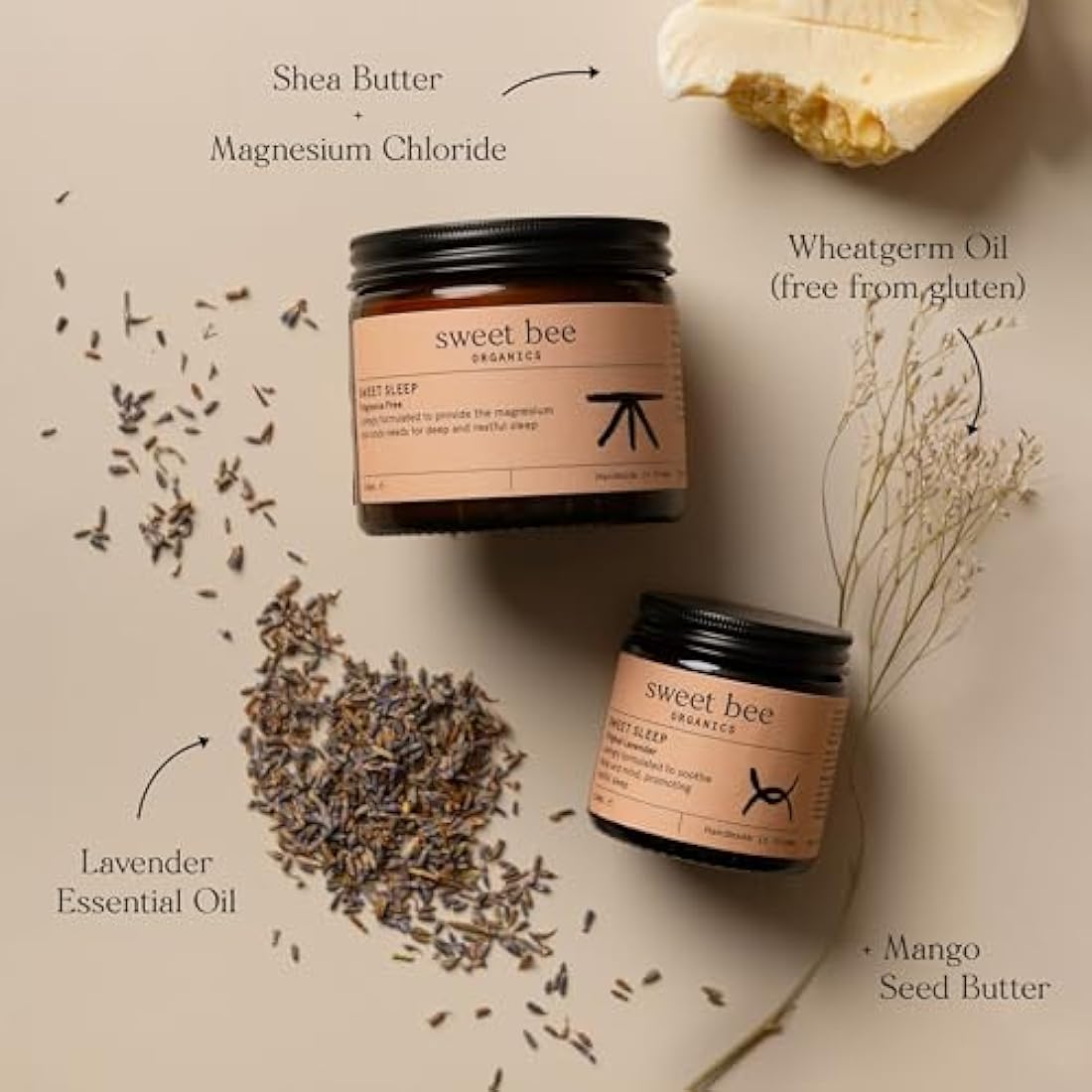 Sweet Bee Magnesium Butter – Lavender Sleep Balm for Muscle Recovery