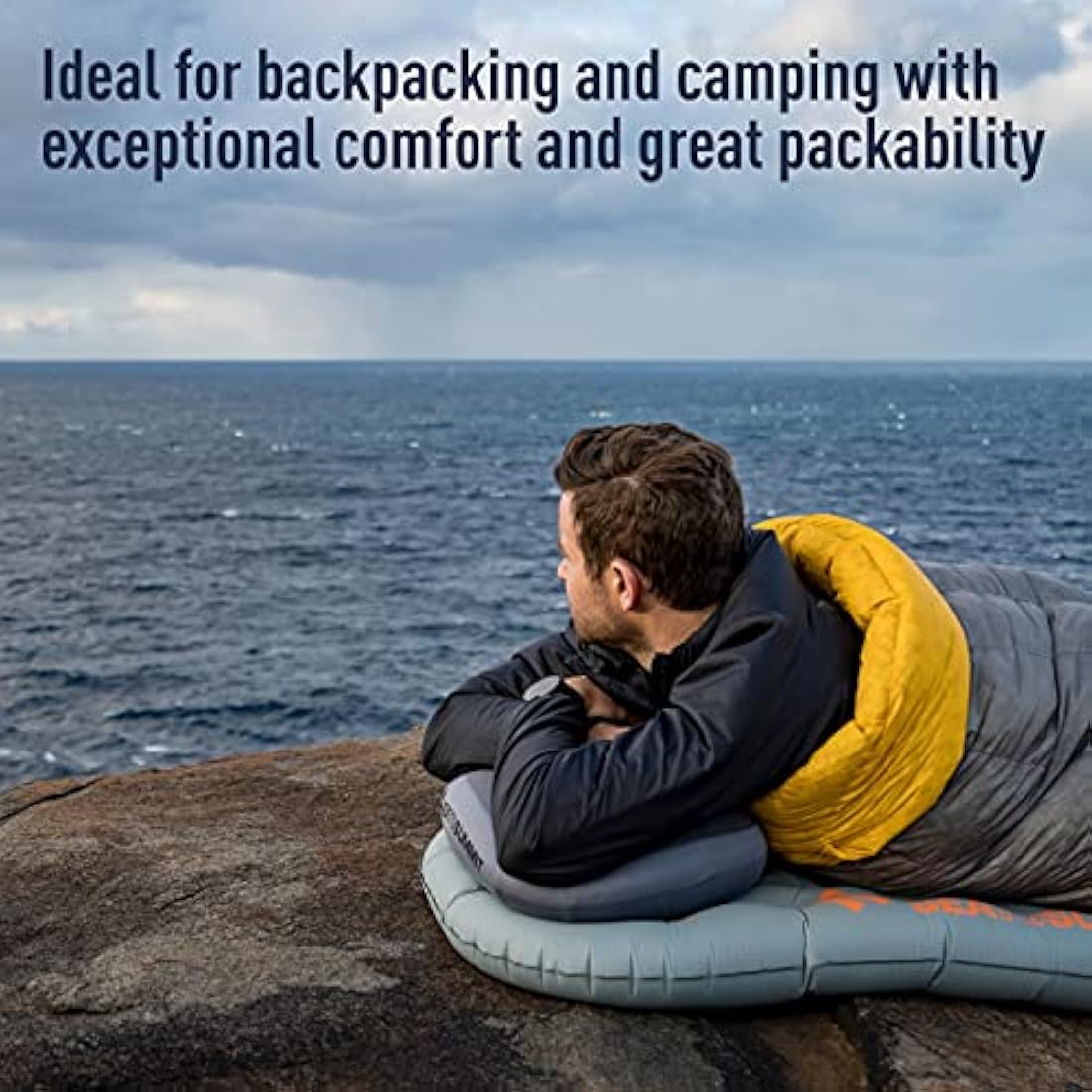 Sea to Summit Aeros Premium Deluxe XL Inflatable Camping Pillow – Grey