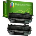 Printing Pleasure 2-Pack Compatible Toner for HP CE505A & Canon 719