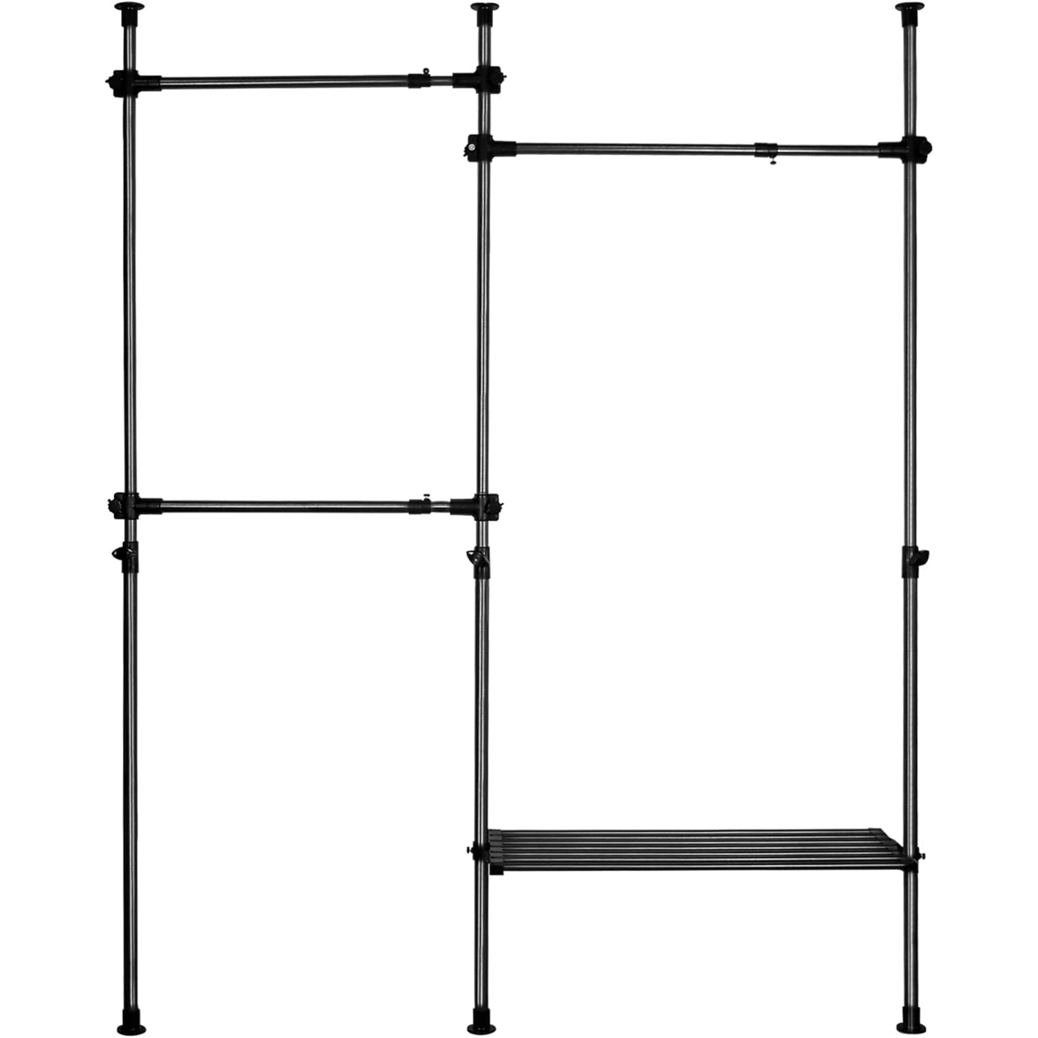 QWORK Heavy Duty Adjustable Metal Plant Stand | Iron Display Rack