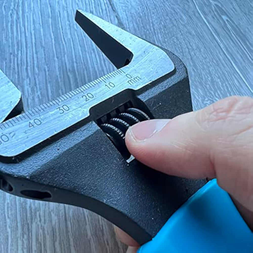 OX Pro 10 Inch Extra Wide Jaw Adjustable Wrench – Soft Grip Spanner