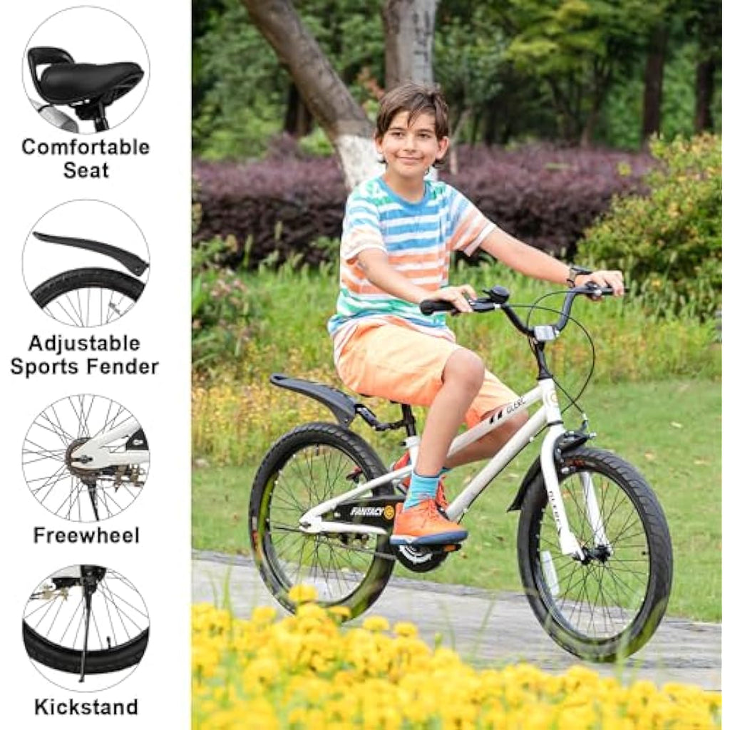 Glerc Fantasy 20 Inch Kids Bike – Steel Frame Bicycle with Handbrake