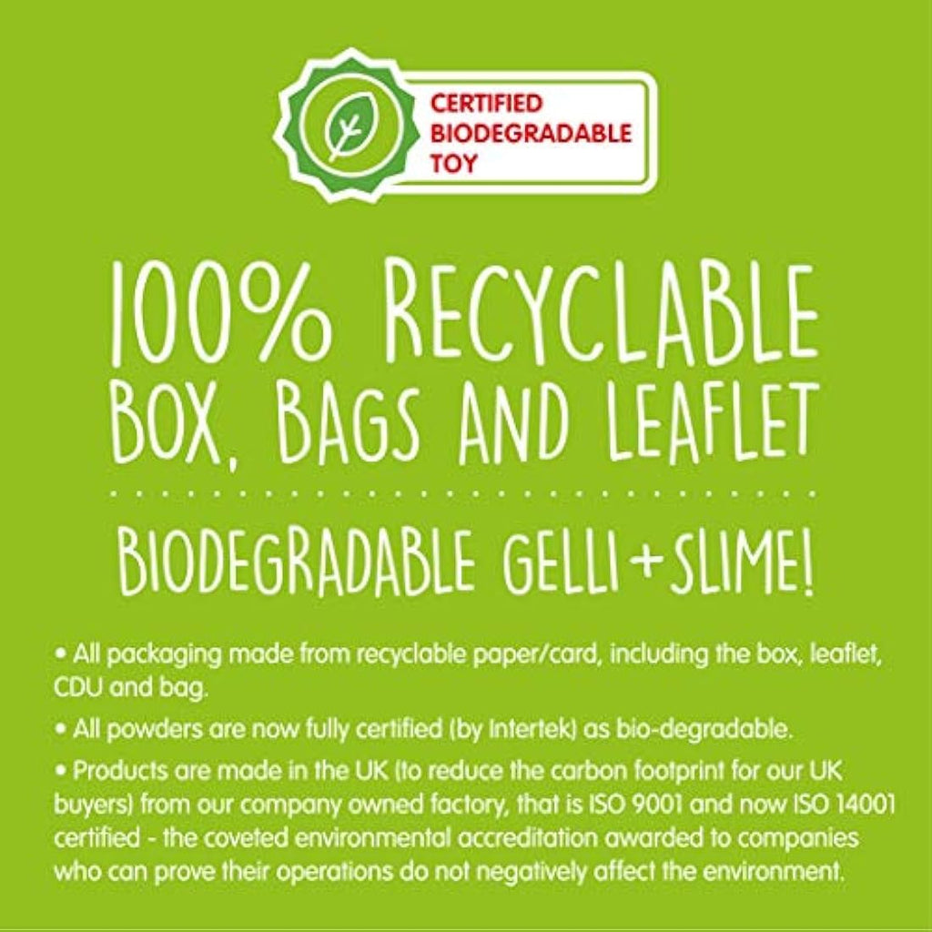 Zimpli Kids Eco Gelli & Slime Baff 3-Pack | Biodegradable Bath Toys