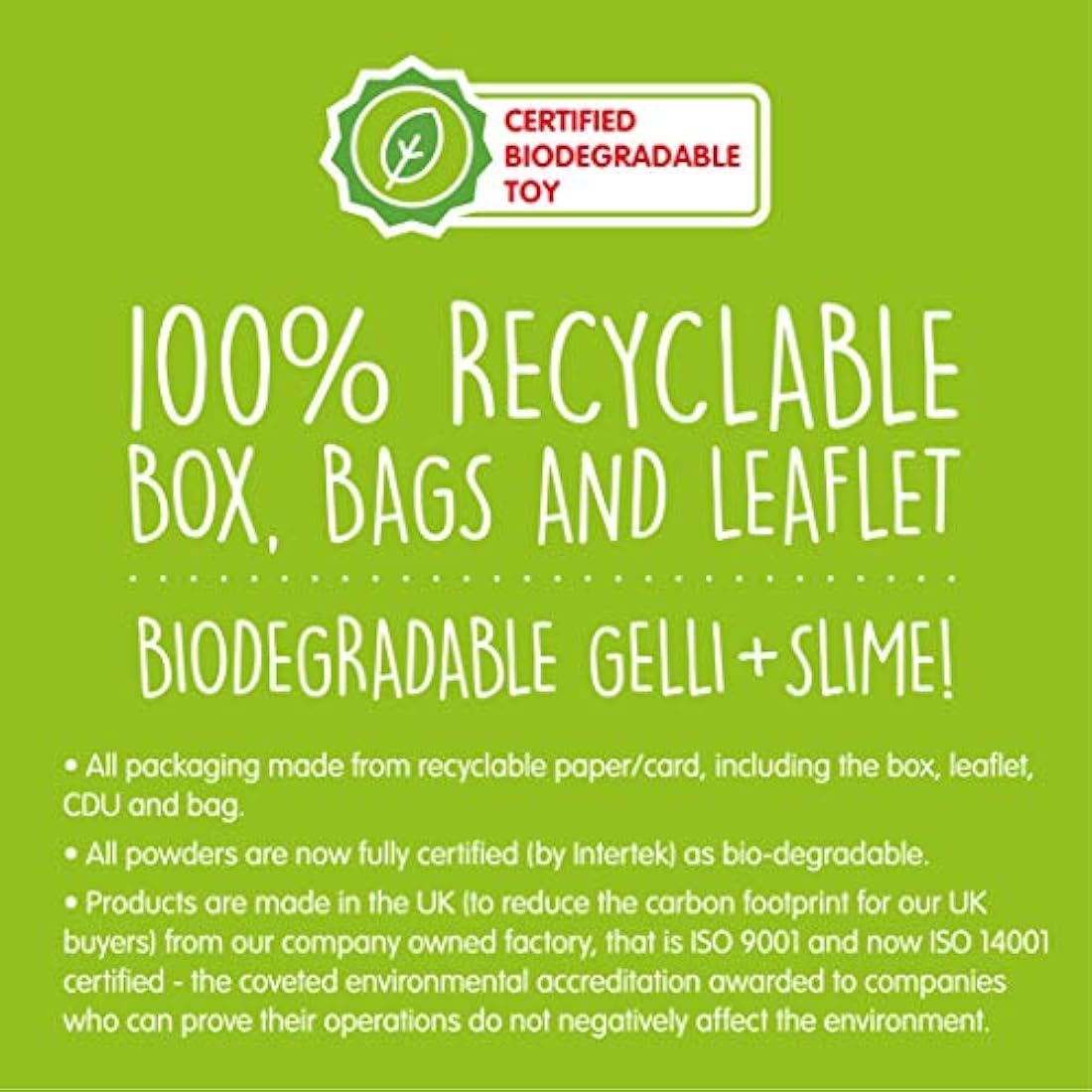 Zimpli Kids Eco Gelli & Slime Baff 3-Pack | Biodegradable Bath Toys